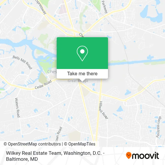 Wilkey Real Estate Team map