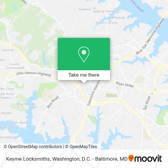 Keyme Locksmiths map