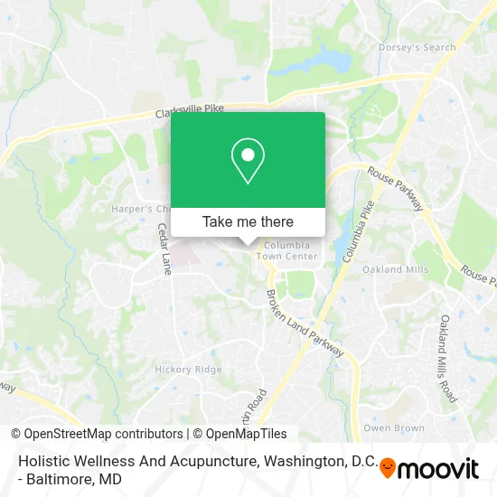 Holistic Wellness And Acupuncture map