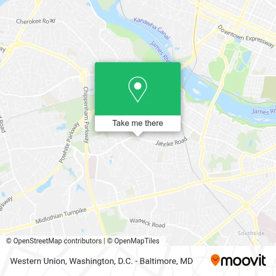 Western Union map