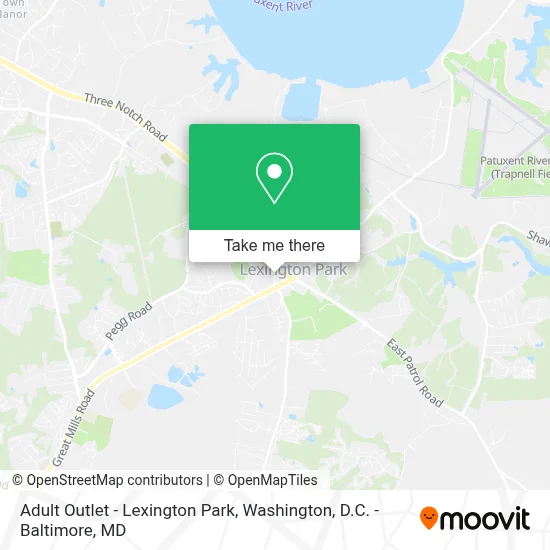 Adult Outlet -  Lexington Park map