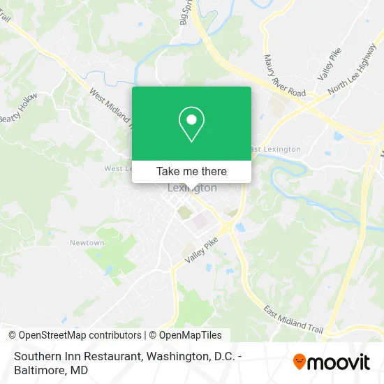 Southern Inn Restaurant map
