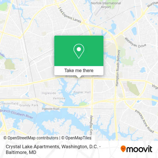 Crystal Lake Apartments map