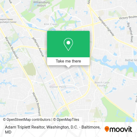 Adam Triplett Realtor map