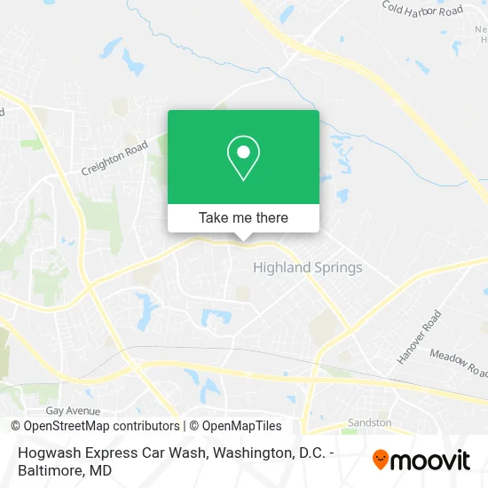 Hogwash Express Car Wash map