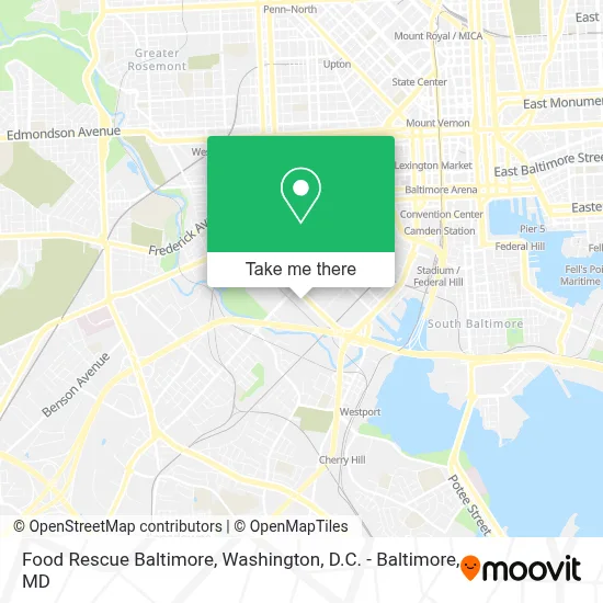 Food Rescue Baltimore map