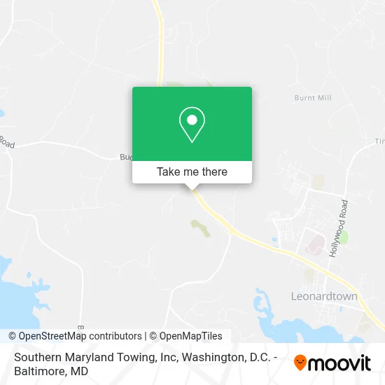 Southern Maryland Towing, Inc map