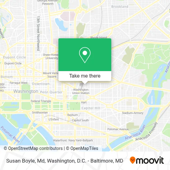 Susan Boyle, Md map