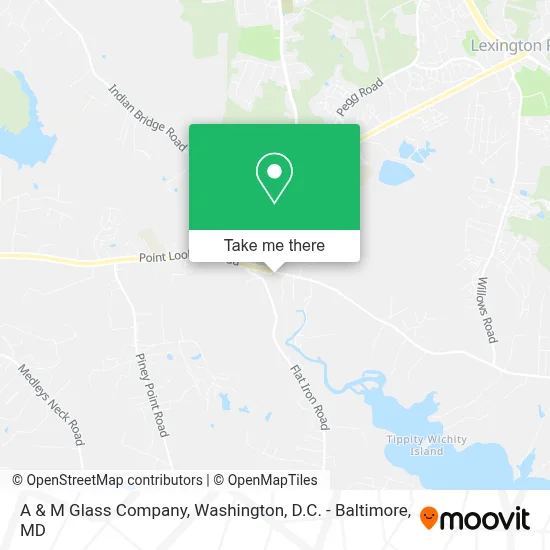A & M Glass Company map