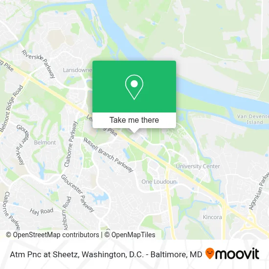 Atm Pnc at Sheetz map