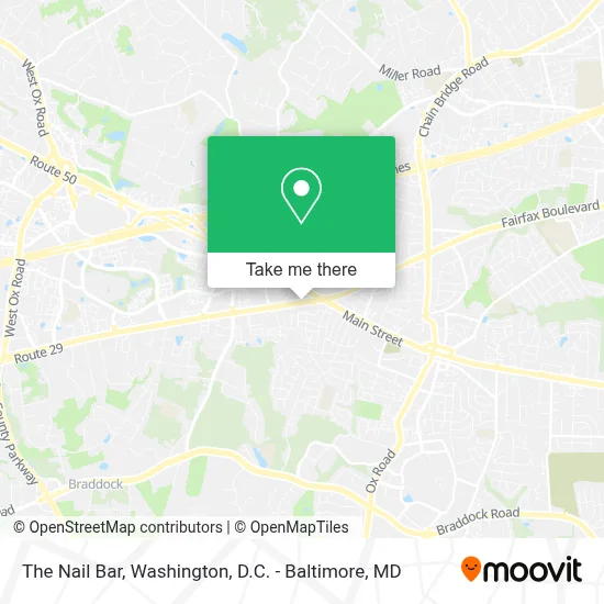 The Nail Bar map