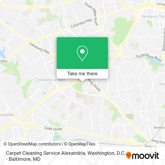 Carpet Cleaning Service Alexandria map
