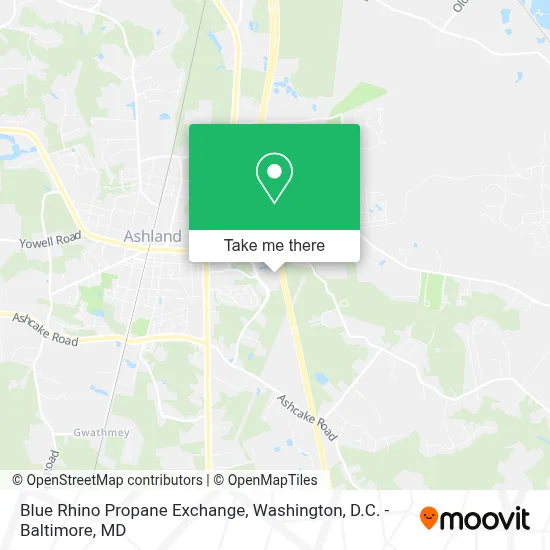 Blue Rhino Propane Exchange map