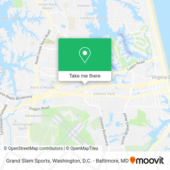 Grand Slam Sports map