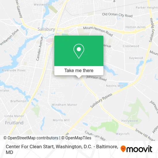 Center For Clean Start map