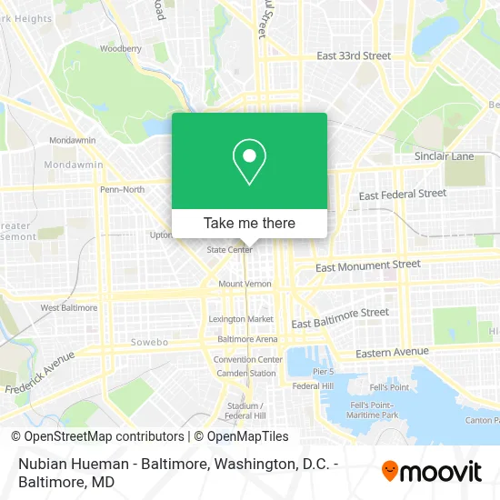 Nubian Hueman - Baltimore map
