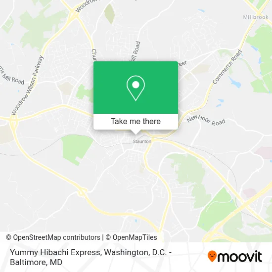 Yummy Hibachi Express map