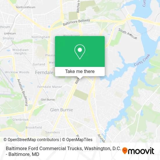 Baltimore Ford Commercial Trucks map