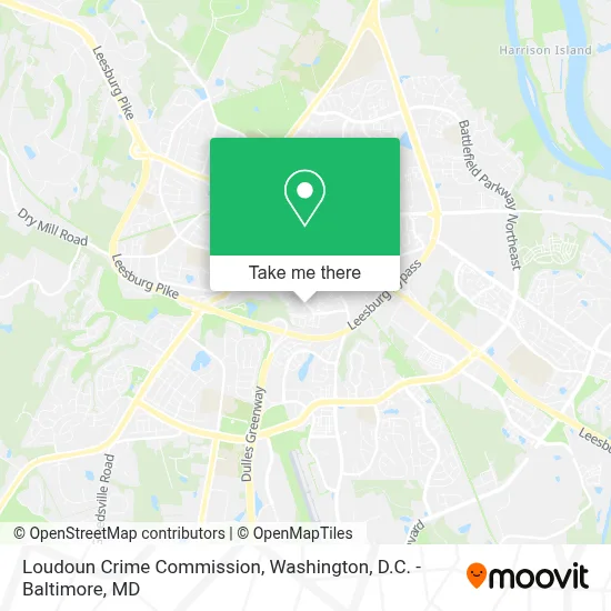 Loudoun Crime Commission map