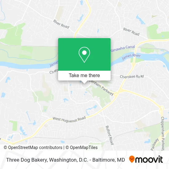 Three Dog Bakery map