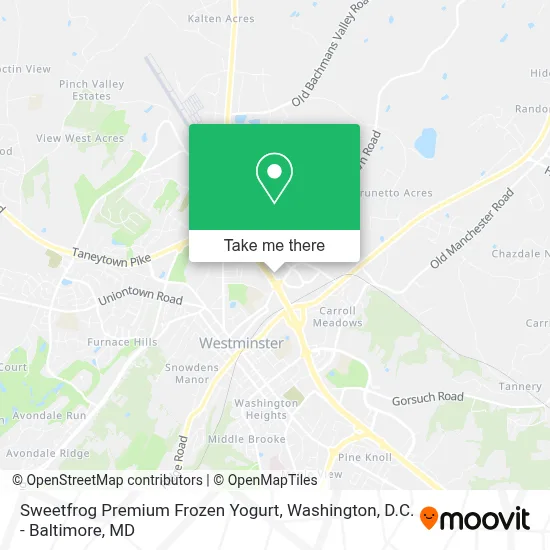 Sweetfrog Premium Frozen Yogurt map