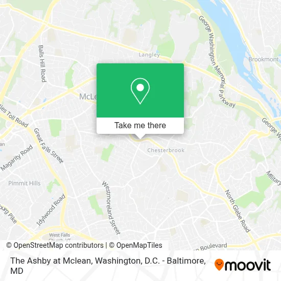 The Ashby at Mclean map