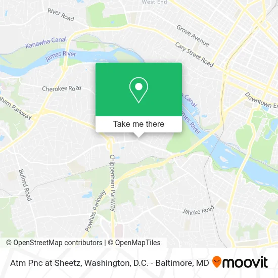 Atm Pnc at Sheetz map