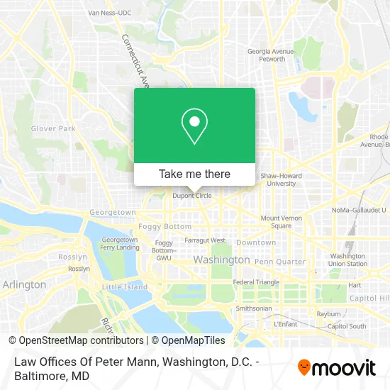Law Offices Of Peter Mann map