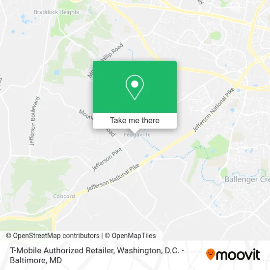 T-Mobile Authorized Retailer map