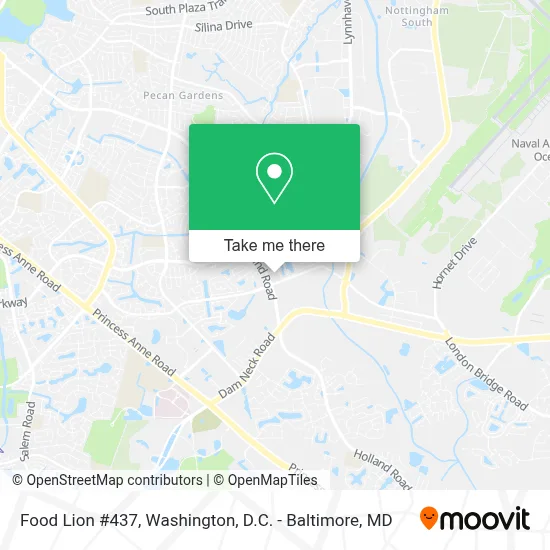 Food Lion #437 map