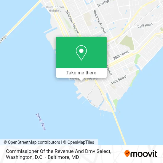 Commissioner Of the Revenue And Dmv Select map