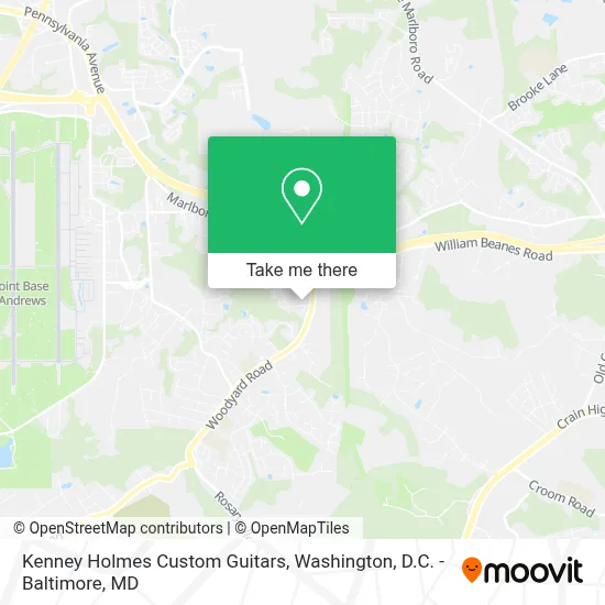 Kenney Holmes Custom Guitars map