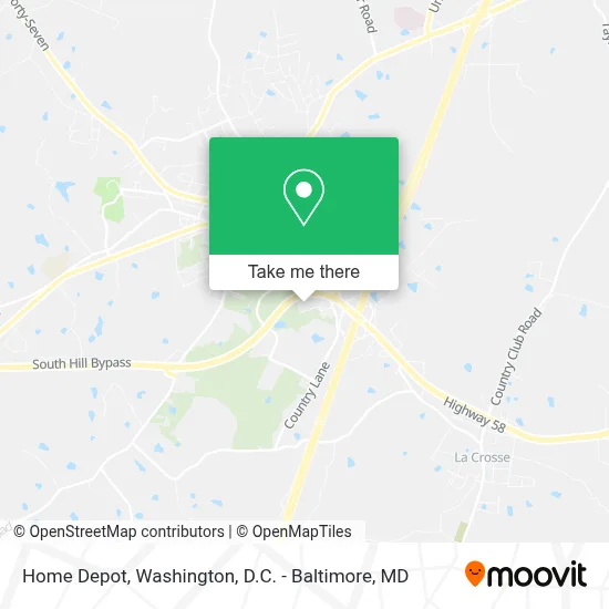 Home Depot map