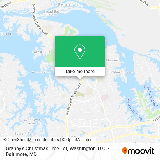 Granny's Christmas Tree Lot map