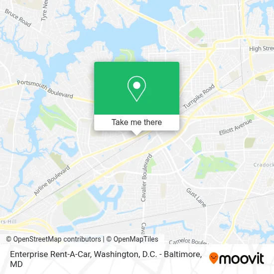 Enterprise Rent-A-Car map