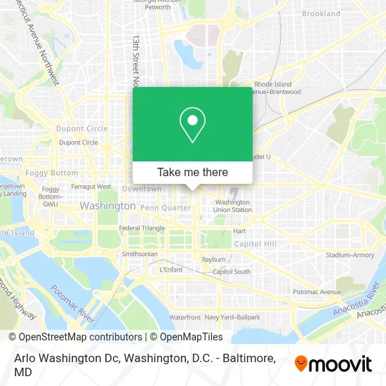 Arlo Washington Dc map