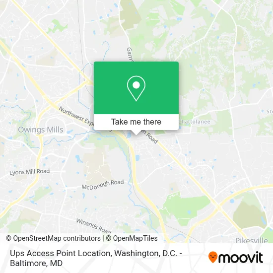 Ups Access Point Location map