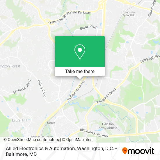 Allied Electronics & Automation map