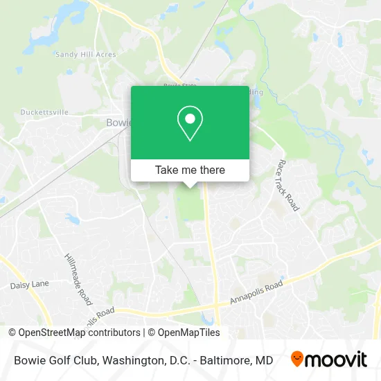 Bowie Golf Club map