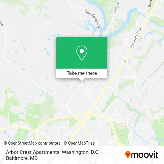 Arbor Crest Apartments map