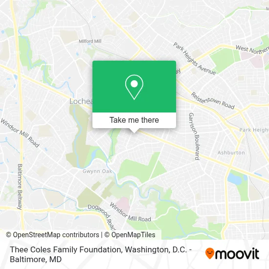 Thee Coles Family Foundation map