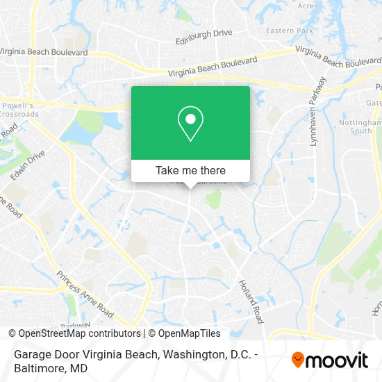 Garage Door Virginia Beach map