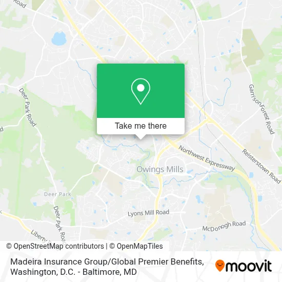 Madeira Insurance Group / Global Premier Benefits map