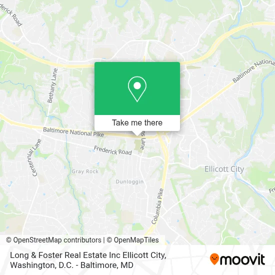 Long & Foster Real Estate Inc Ellicott City map