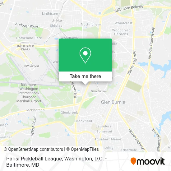 Parisi Pickleball League map