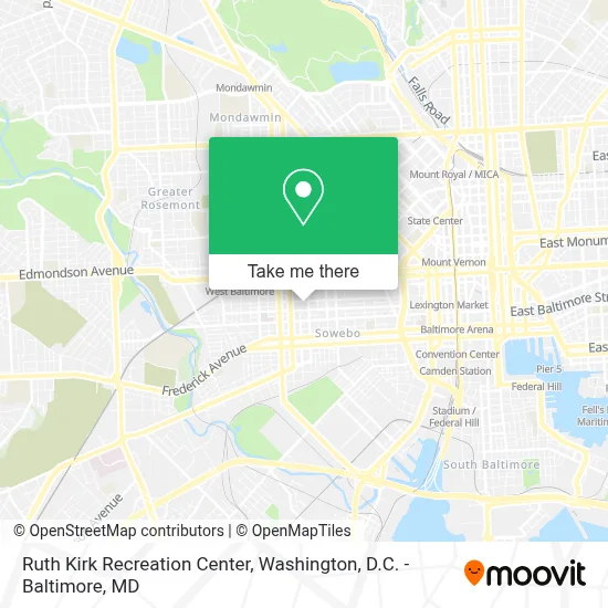 Ruth Kirk Recreation Center map