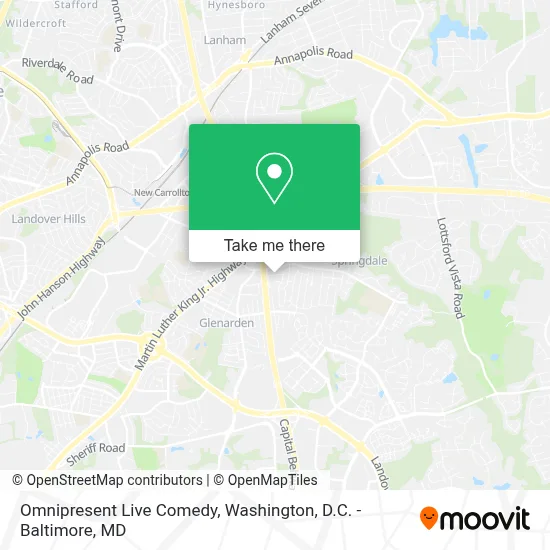 Omnipresent Live Comedy map