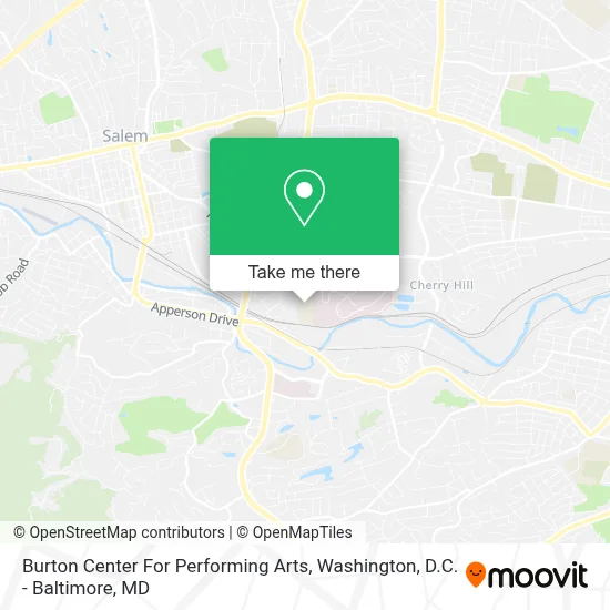 Burton Center For Performing Arts map