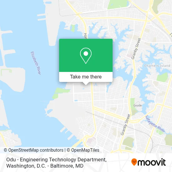 Odu - Engineering Technology Department map