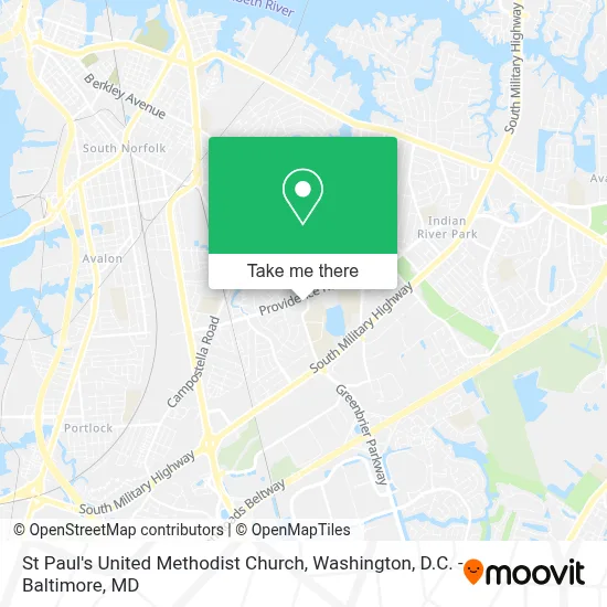 St Paul's United Methodist Church map